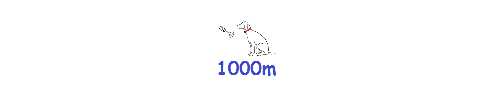 Collier de dressage 1000 m pour chien | Doggy DIFFUSION